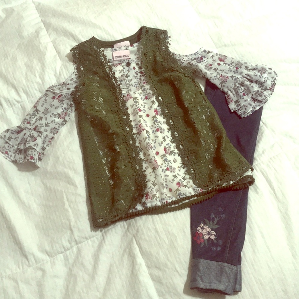 Super cute three piece outfit 4t girls